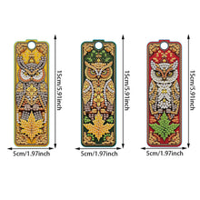 Load image into Gallery viewer, 3Pcs Special Shape Cactus Diamond Art Bookmark with Pendant for Adults Beginners
