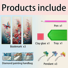 Load image into Gallery viewer, 3Pcs Special Shape Cactus Diamond Art Bookmark with Pendant for Adults Beginners