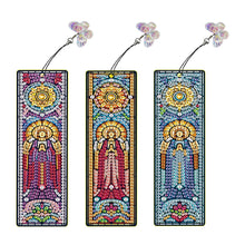 Load image into Gallery viewer, 3Pcs Special Shape Cactus Diamond Art Bookmark with Pendant for Adults Beginners
