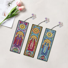 Load image into Gallery viewer, 3Pcs Special Shape Cactus Diamond Art Bookmark with Pendant for Adults Beginners
