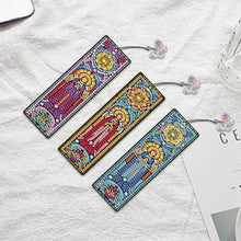 Load image into Gallery viewer, 3Pcs Special Shape Cactus Diamond Art Bookmark with Pendant for Adults Beginners