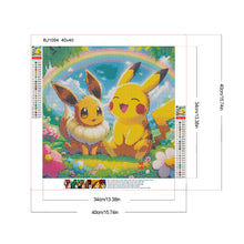 Load image into Gallery viewer, Diamond Painting - Full Round - Pok¨¦mon Pikachu Eevee (40*40CM)