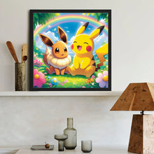 Load image into Gallery viewer, Diamond Painting - Full Round - Pok¨¦mon Pikachu Eevee (40*40CM)