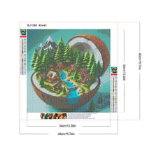 Load image into Gallery viewer, Diamond Painting - Full Round - Coconut Town (40*40CM)