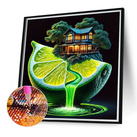 Diamond Painting - Full Round - Fragrant Lemon Hut (40*40CM)