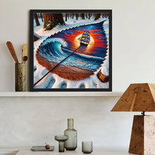 Load image into Gallery viewer, Diamond Painting - Full Round - Dead Leaf Sailboat (40*40CM)