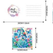 Load image into Gallery viewer, 6pcs Diamond Painting Greeting Cards DIY Diamond Art Cards Handmade Arts Crafts