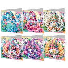 Load image into Gallery viewer, 6pcs Diamond Painting Greeting Cards DIY Diamond Art Cards Handmade Arts Crafts