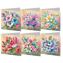 Load image into Gallery viewer, 6pcs Diamond Painting Greeting Cards DIY Diamond Art Cards Handmade Arts Crafts