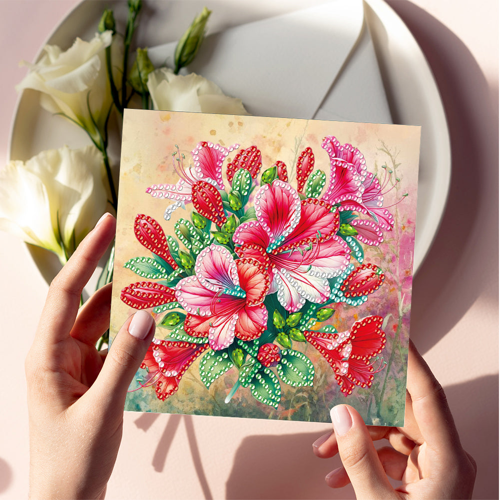 6pcs Diamond Painting Greeting Cards DIY Diamond Art Cards Handmade Arts Crafts