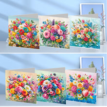 Load image into Gallery viewer, 6pcs Diamond Painting Greeting Cards DIY Diamond Art Cards Handmade Arts Crafts