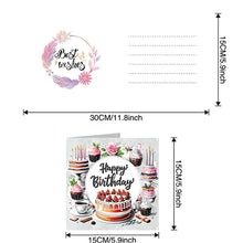 Load image into Gallery viewer, 6pcs Diamond Painting Greeting Cards DIY Diamond Art Cards Handmade Arts Crafts