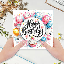 Load image into Gallery viewer, 6pcs Diamond Painting Greeting Cards DIY Diamond Art Cards Handmade Arts Crafts