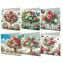 Load image into Gallery viewer, 6pcs Diamond Painting Greeting Cards DIY Diamond Art Cards Handmade Arts Crafts