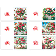 Load image into Gallery viewer, 6pcs Diamond Painting Greeting Cards DIY Diamond Art Cards Handmade Arts Crafts