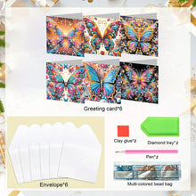 Load image into Gallery viewer, 6pcs Diamond Painting Greeting Cards DIY Diamond Art Cards Handmade Arts Crafts