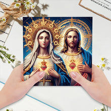 Load image into Gallery viewer, 6Pcs DIY Diamond Painting Greeting Card with Envelope 5D DIY Drill Painting Card