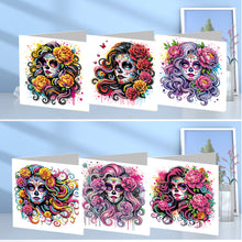 Load image into Gallery viewer, 6Pcs DIY Diamond Painting Greeting Card with Envelope 5D DIY Drill Painting Card
