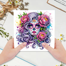 Load image into Gallery viewer, 6Pcs DIY Diamond Painting Greeting Card with Envelope 5D DIY Drill Painting Card