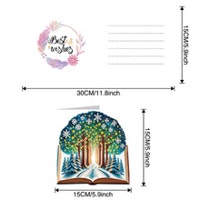 Load image into Gallery viewer, 6Pcs DIY Diamond Painting Greeting Card with Envelope 5D DIY Drill Painting Card