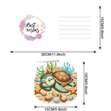 Load image into Gallery viewer, 6Pcs DIY Diamond Painting Greeting Card with Envelope 5D DIY Drill Painting Card