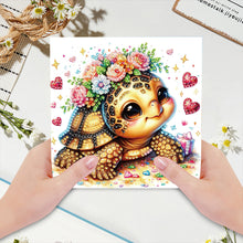 Load image into Gallery viewer, 6Pcs DIY Diamond Painting Greeting Card with Envelope 5D DIY Drill Painting Card