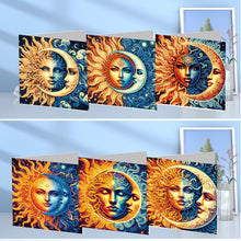 Load image into Gallery viewer, 6Pcs DIY Diamond Painting Greeting Card with Envelope 5D DIY Drill Painting Card