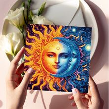Load image into Gallery viewer, 6Pcs DIY Diamond Painting Greeting Card with Envelope 5D DIY Drill Painting Card