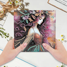 Load image into Gallery viewer, 6Pcs DIY Diamond Painting Greeting Card with Envelope 5D DIY Drill Painting Card