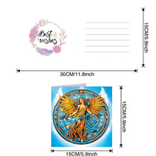 Load image into Gallery viewer, 6Pcs DIY Diamond Painting Greeting Card with Envelope 5D DIY Drill Painting Card