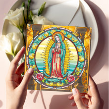 Load image into Gallery viewer, 6Pcs DIY Diamond Painting Greeting Card with Envelope 5D DIY Drill Painting Card