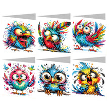 Load image into Gallery viewer, 6Pcs DIY Diamond Painting Greeting Card with Envelope 5D DIY Drill Painting Card