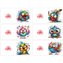 Load image into Gallery viewer, 6Pcs DIY Diamond Painting Greeting Card with Envelope 5D DIY Drill Painting Card