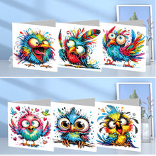 Load image into Gallery viewer, 6Pcs DIY Diamond Painting Greeting Card with Envelope 5D DIY Drill Painting Card