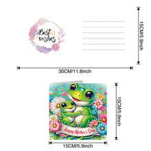 Load image into Gallery viewer, 6Pcs DIY Diamond Painting Greeting Card with Envelope 5D DIY Drill Painting Card