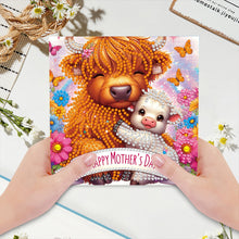 Load image into Gallery viewer, 6Pcs DIY Diamond Painting Greeting Card with Envelope 5D DIY Drill Painting Card