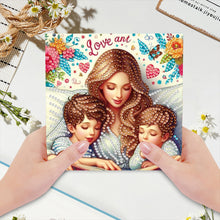 Load image into Gallery viewer, 6Pcs DIY Diamond Painting Greeting Card with Envelope 5D DIY Drill Painting Card