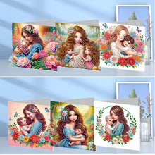 Load image into Gallery viewer, 6Pcs DIY Diamond Painting Greeting Card with Envelope 5D DIY Drill Painting Card