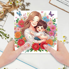Load image into Gallery viewer, 6Pcs DIY Diamond Painting Greeting Card with Envelope 5D DIY Drill Painting Card