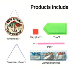 Load image into Gallery viewer, Diamond Art Hanging Pendant Double-Sided Printing Diamond Painting Home Decor