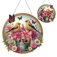 Load image into Gallery viewer, Diamond Art Hanging Pendant Double-Sided Printing Diamond Painting Home Decor