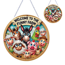 Load image into Gallery viewer, Diamond Art Hanging Pendant Double-Sided Printing Diamond Painting Home Decor