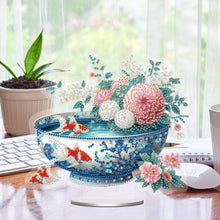 Load image into Gallery viewer, Acrylic Special Shape Bowl Flowers Desktop Diamond Art Kits Bedroom Table Decor
