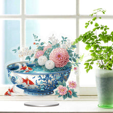 Load image into Gallery viewer, Acrylic Special Shape Bowl Flowers Desktop Diamond Art Kits Bedroom Table Decor