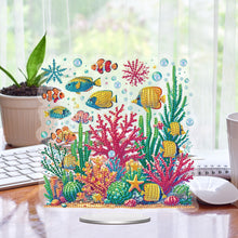 Load image into Gallery viewer, Acrylic Special Shape Bowl Flowers Desktop Diamond Art Kits Bedroom Table Decor