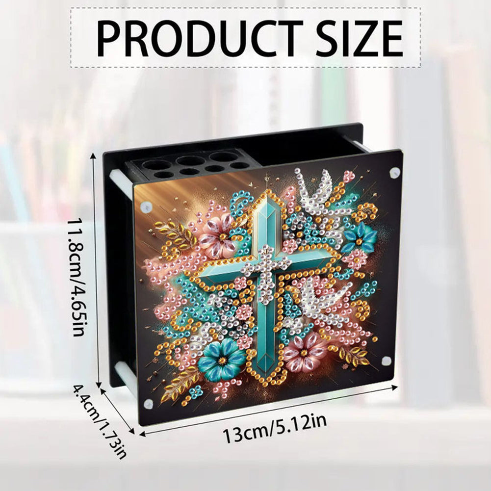 Acrylic Special Shape Animals DIY Diamond Painting Pen Holder Kit for Art Crafts