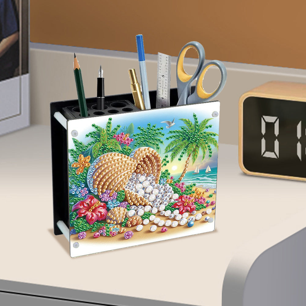 Acrylic Special Shape Animals DIY Diamond Painting Pen Holder Kit for Art Crafts