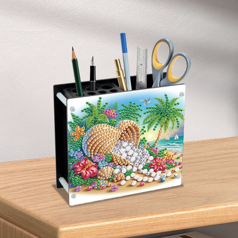 Acrylic Special Shape Animals DIY Diamond Painting Pen Holder Kit for Art Crafts