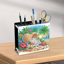 Load image into Gallery viewer, Acrylic Special Shape Animals DIY Diamond Painting Pen Holder Kit for Art Crafts