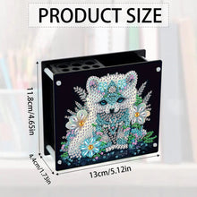 Load image into Gallery viewer, Acrylic Special Shape Animals DIY Diamond Painting Pen Holder Kit for Art Crafts